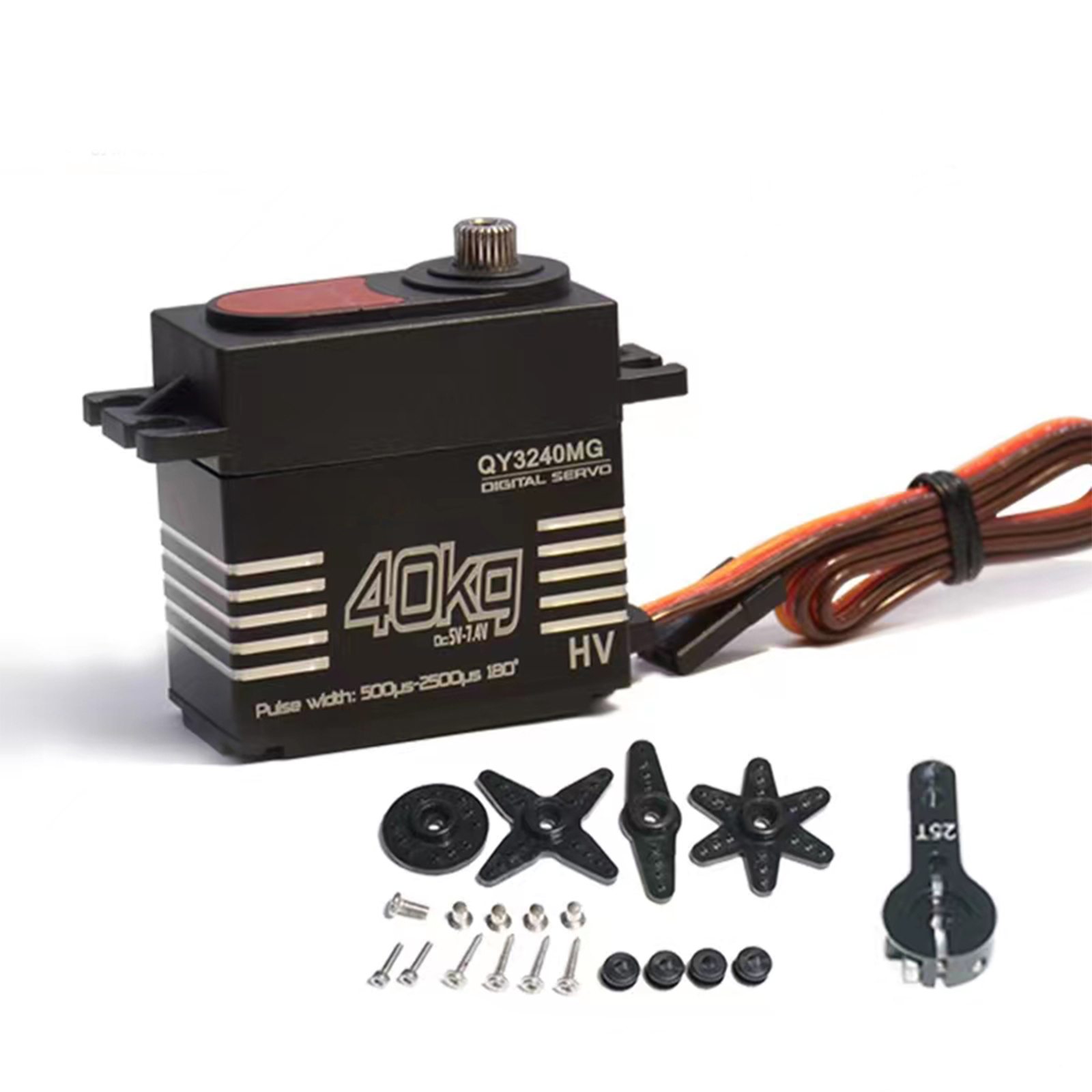 Robot Car Kit - Serwomechanizm cyfrowy 40KG, wodoodporny, o dużym