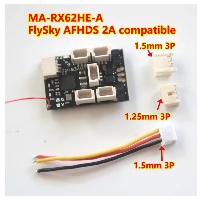 Micro Servo - MA-RX62HE-A – odbiornik FlySky AFHDS 2A,