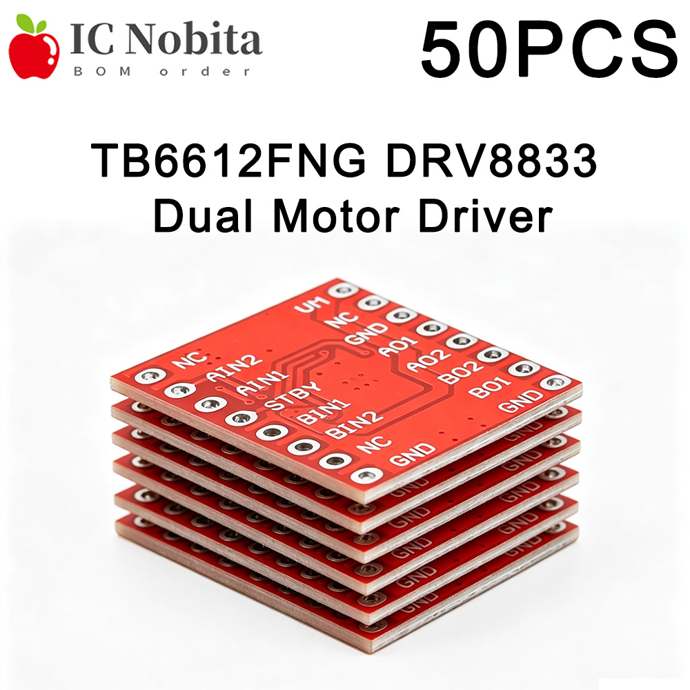Motor Driver L298N - 50 SZT. TB6612FNG DRV8833 Podwójny Sterownik