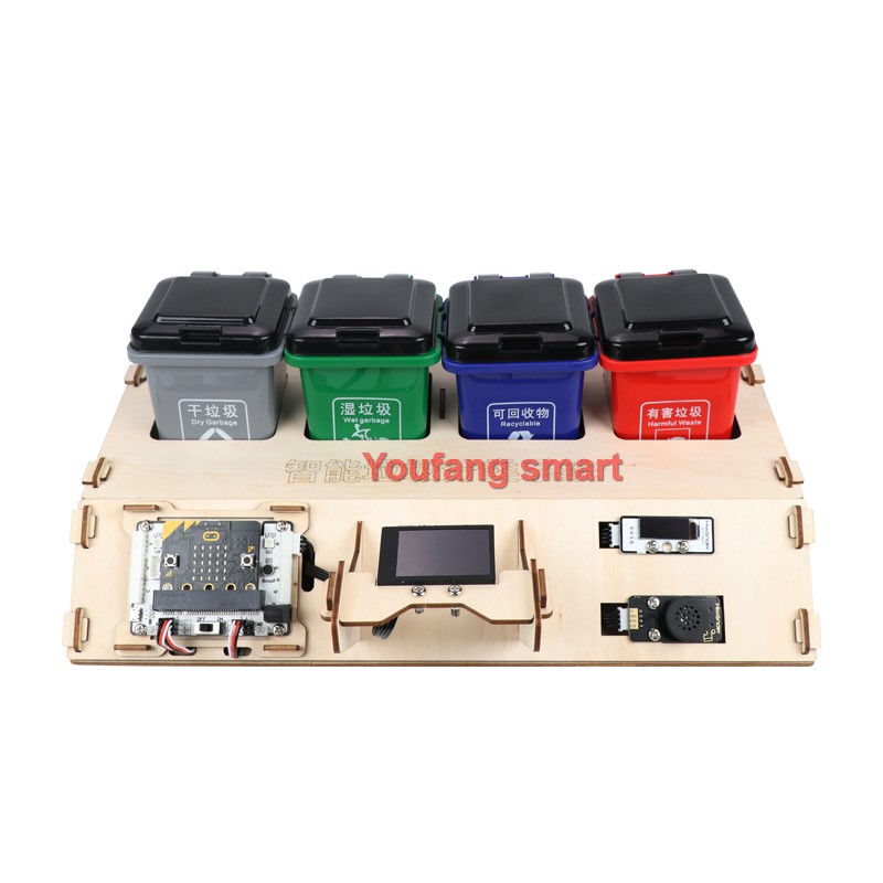 Microbit Robot - Sortowanie odpadów zestaw z robotem klasyfikacja
