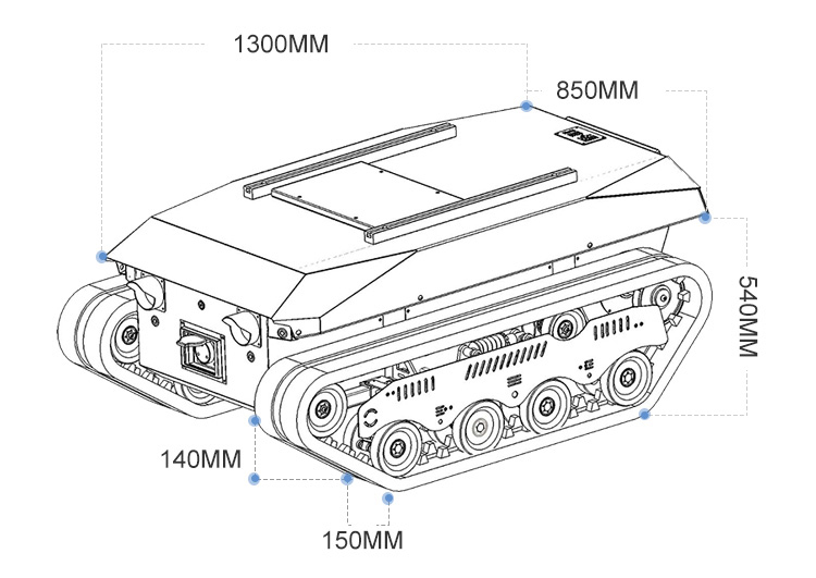 Podwozie wózka gąsienicowego z – Robot Chassis recenzja i cena