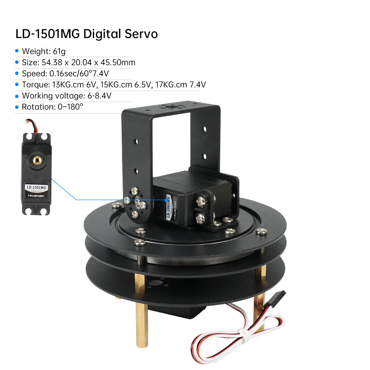 Hiwonder Niezmontowany Zestaw  – Servo Bracket recenzja i cena