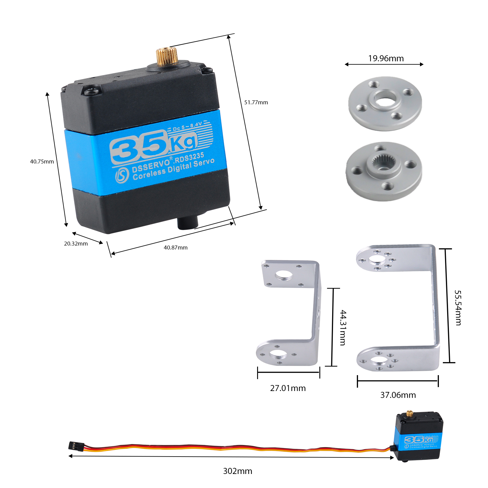 RDS3235 – cyfrowy serwomechani – Servo Bracket recenzja i cena