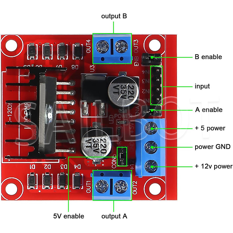 1/5/10PCS L298N Sterownik siln – Motor Driver L298N recenzja i cena