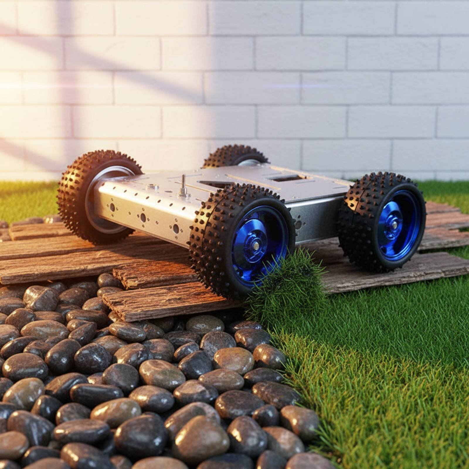 Podwozie inteligentnego samoch – Robot Wheel recenzja i cena