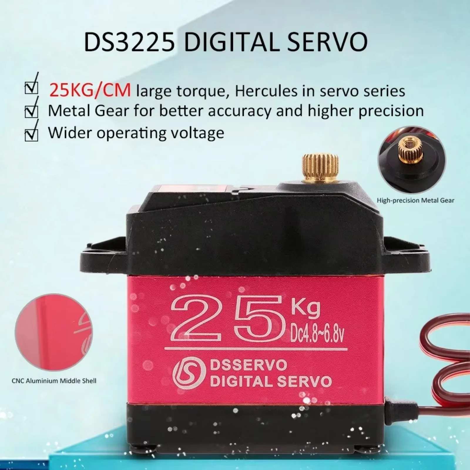 4PCS DS3225 25Kg RC Digital Se – Robot Arm Metal recenzja i cena